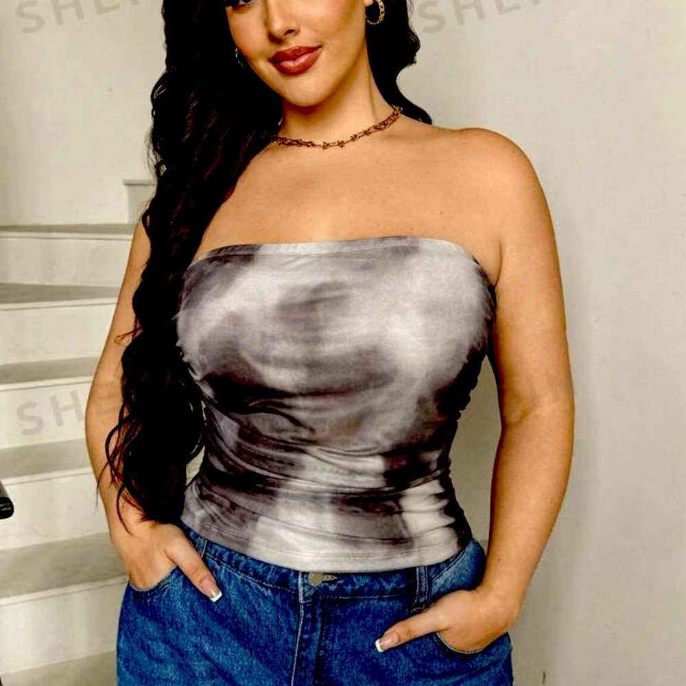 Strapless Tie Dye